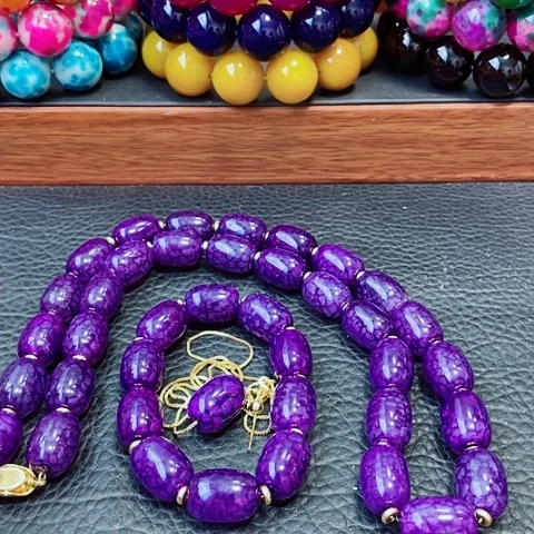 玛瑙未镶嵌手饰紫龙