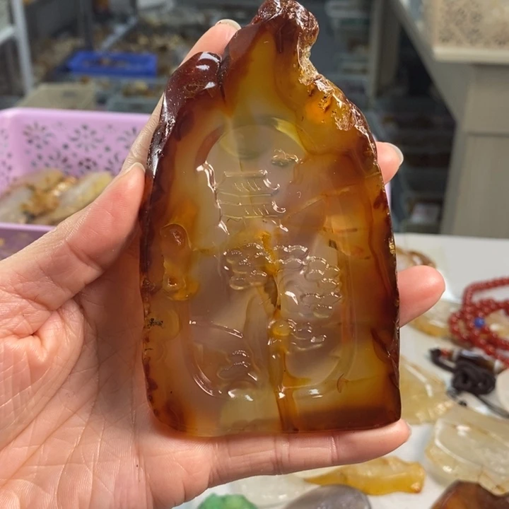 玛瑙/玉髓吊坠(不含链)未镶嵌