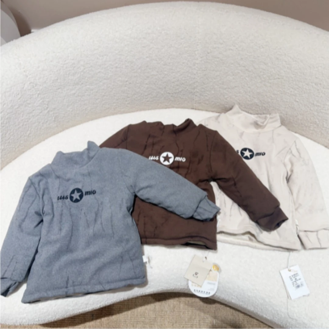 潼棋-【字母星星86012】时尚加厚棉衣