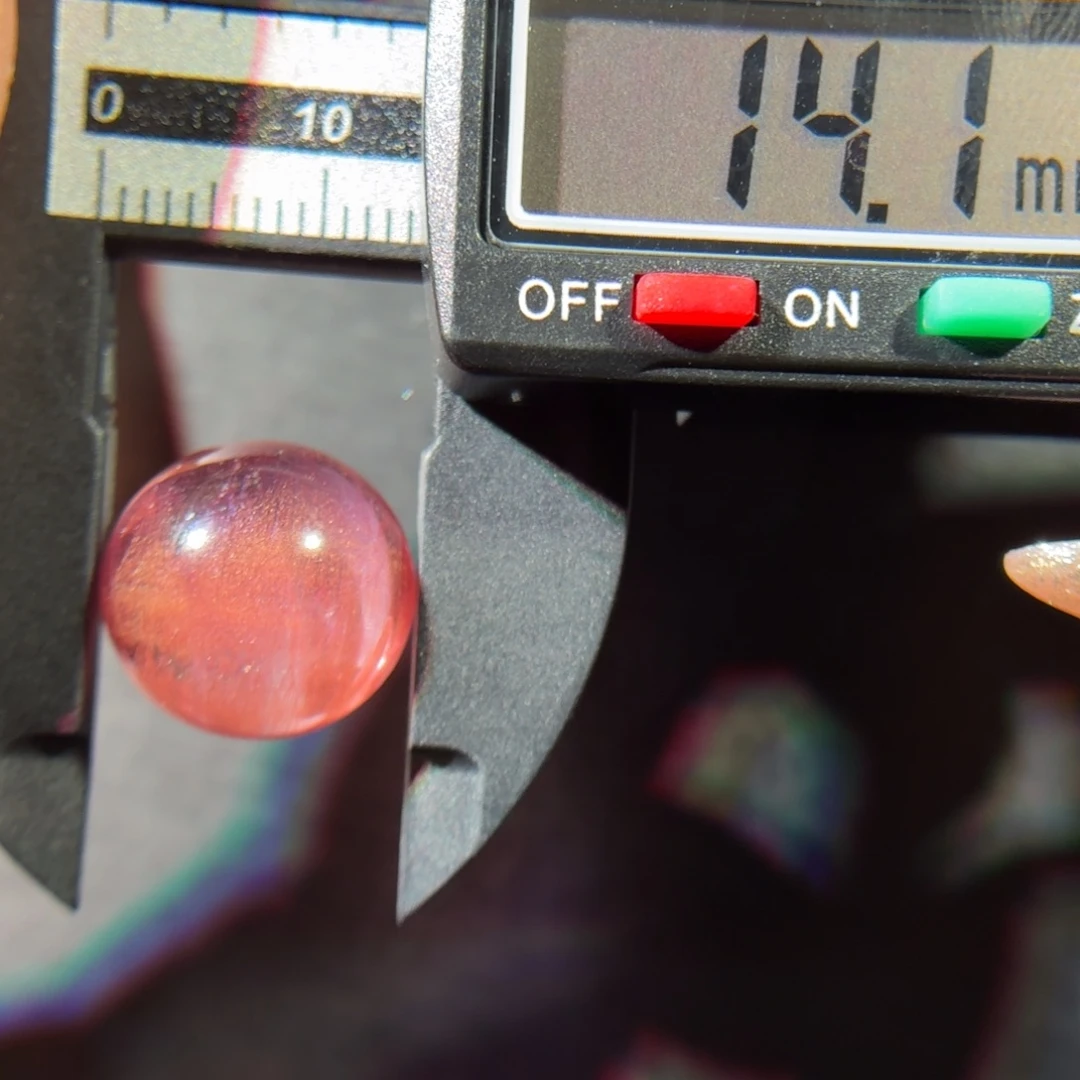 未镶嵌水晶珠宝半成品超七单珠14.1