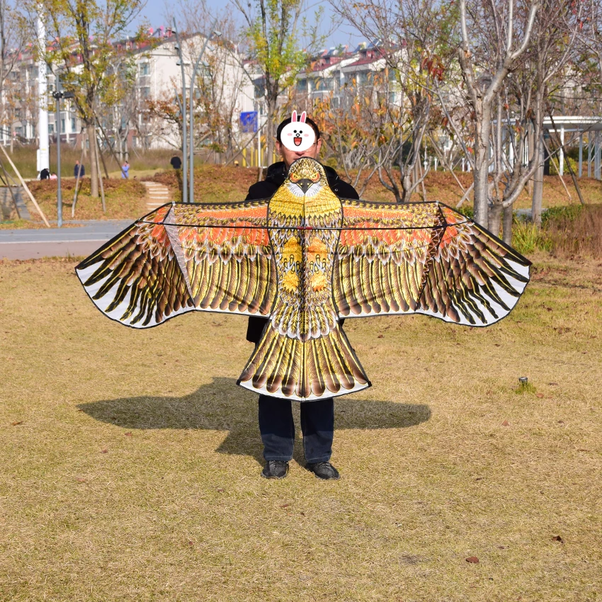 潍坊2025年新款1.8米2.4米前撑杆金鹰老鹰风筝大型高档成人好飞