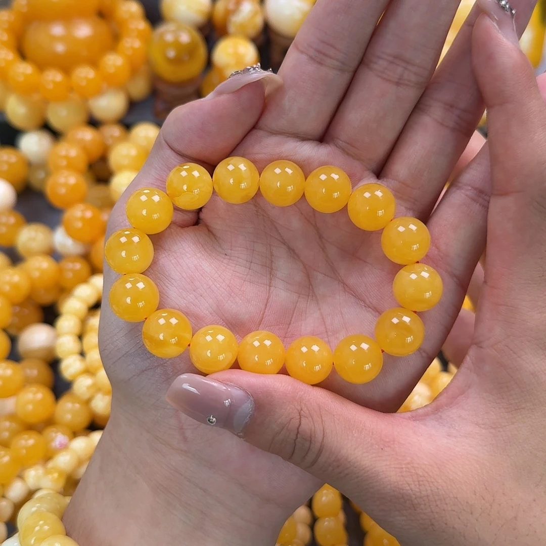 蜜蜡未镶嵌珠宝奇石同料13mm