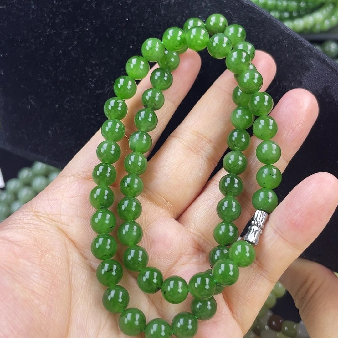 和田玉（碧玉）未镶嵌手链