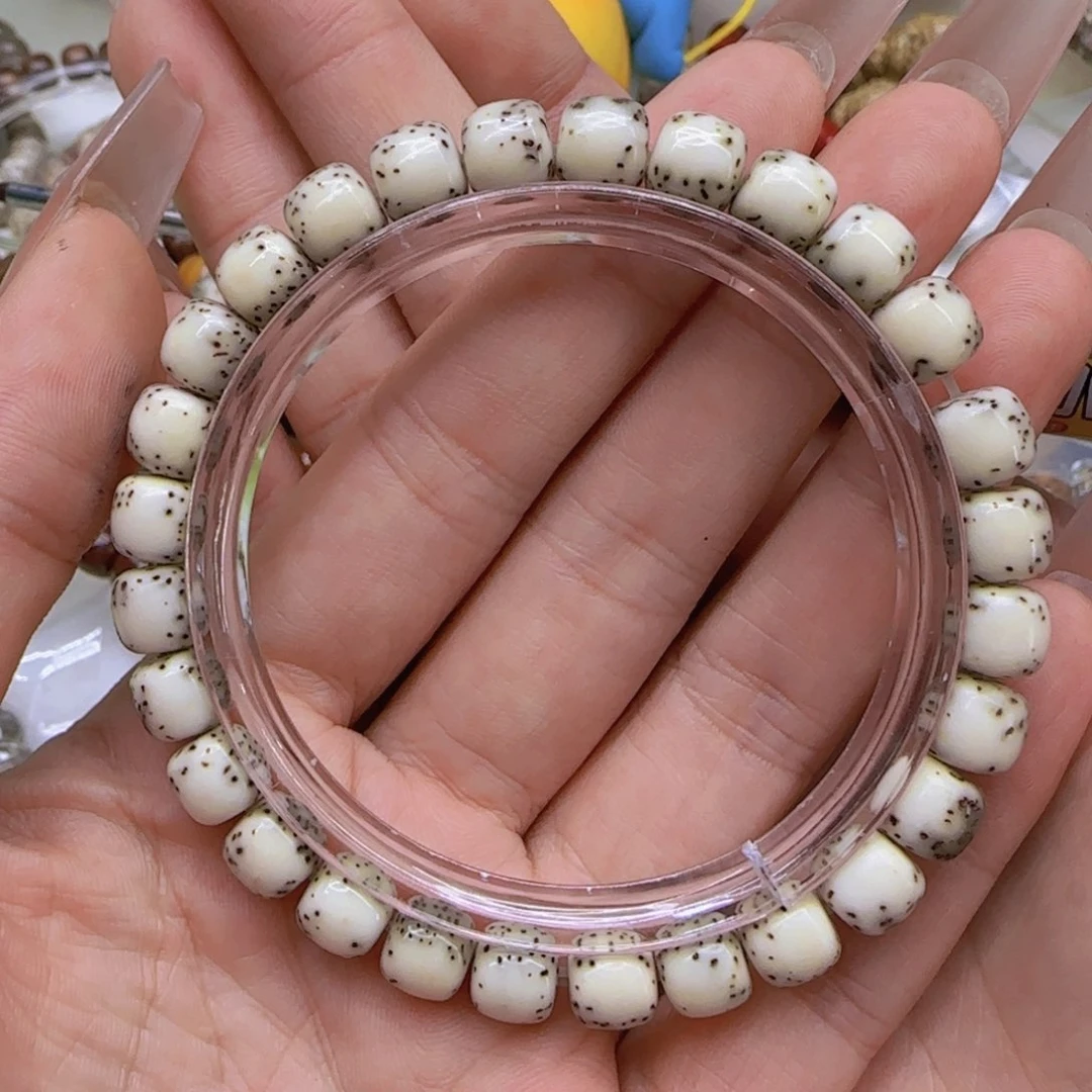 星月菩提手串77哈哈绿河豚星月菩提87桶单圈