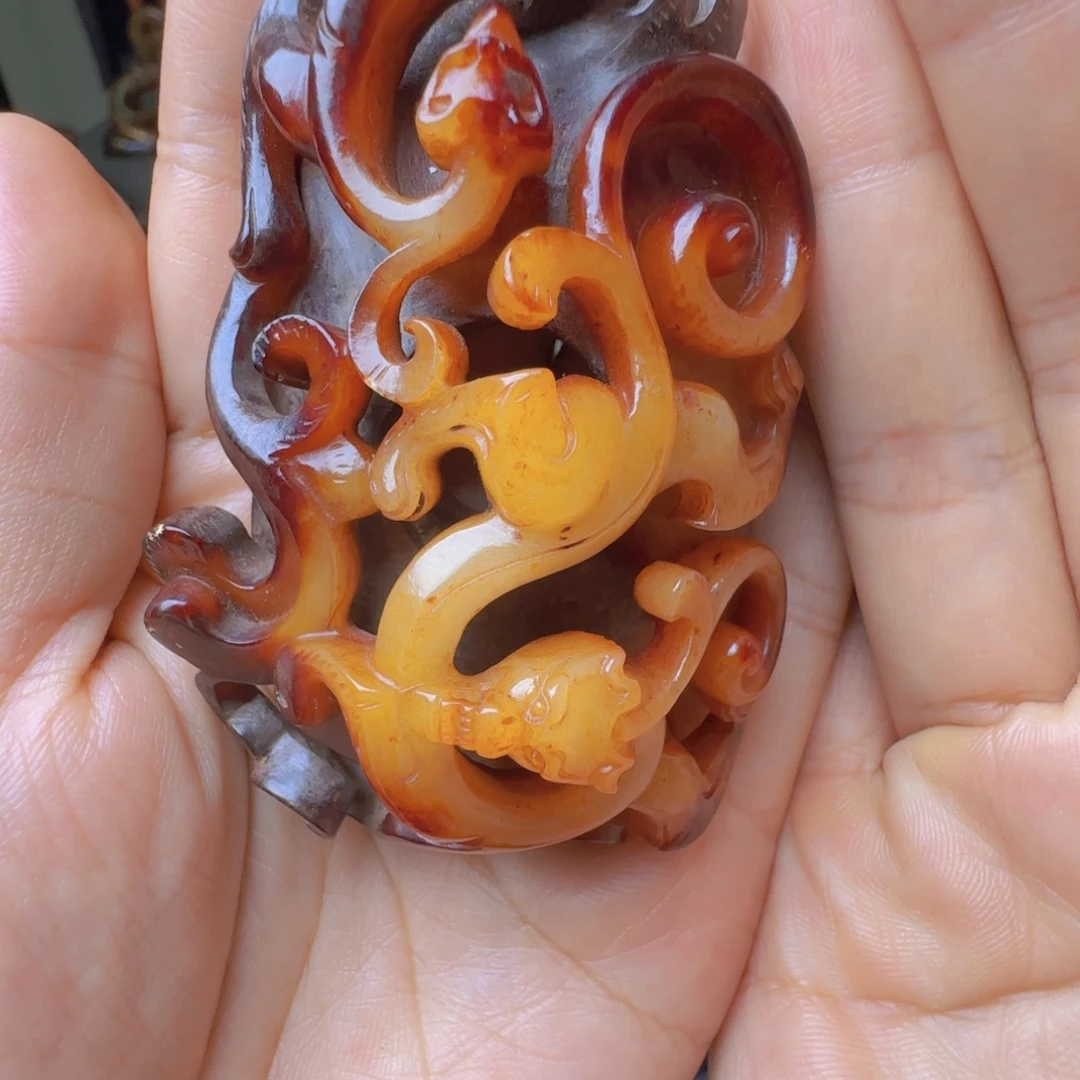 子***旻未镶嵌手链和田玉（白玉）