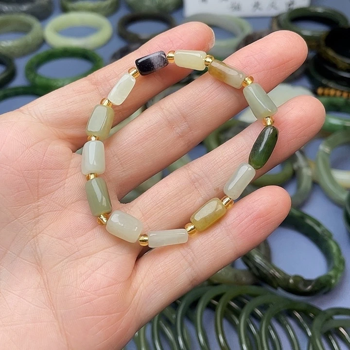 和田玉未镶嵌手串山料