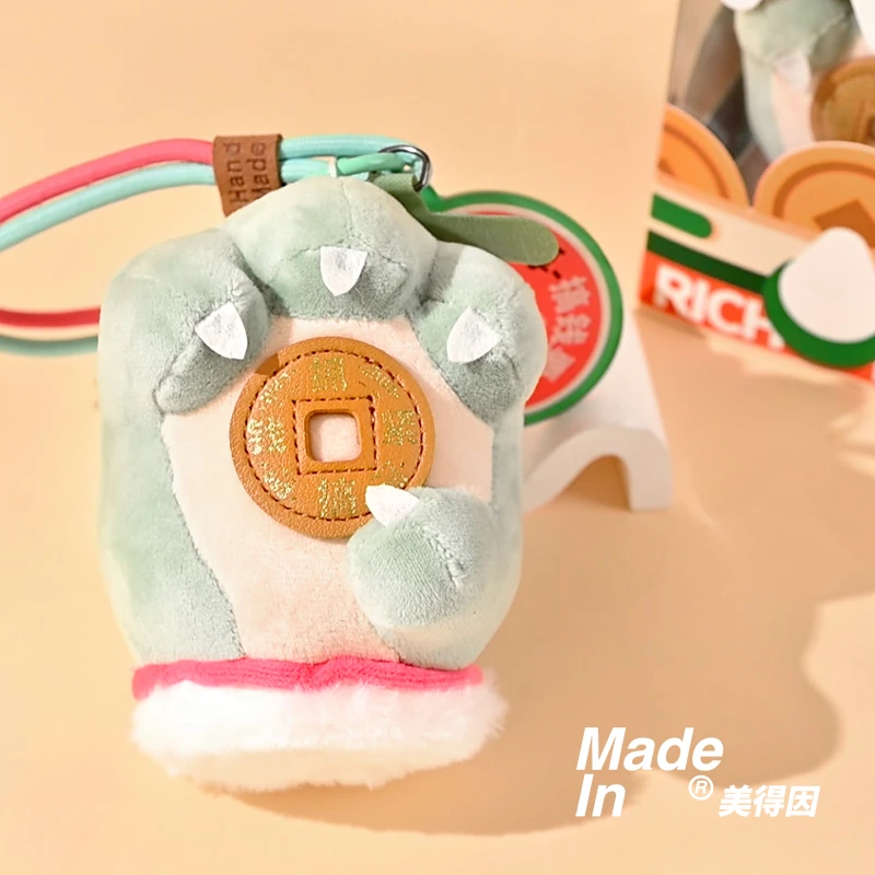 抓紧搞钱龙爪毛绒挂件>新款正版火爆热卖潮流便携个性包挂-美得因