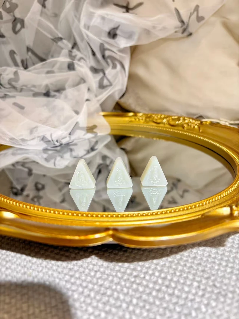 【奶酪】纯天然和田玉新疆奶酪块吊坠（多样性发其一）（S925）