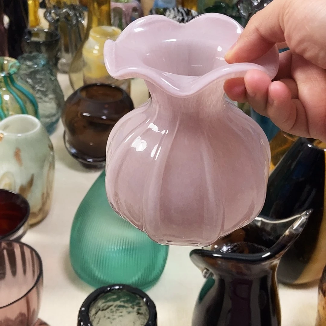 粉色钱袋摆件家居花瓶15