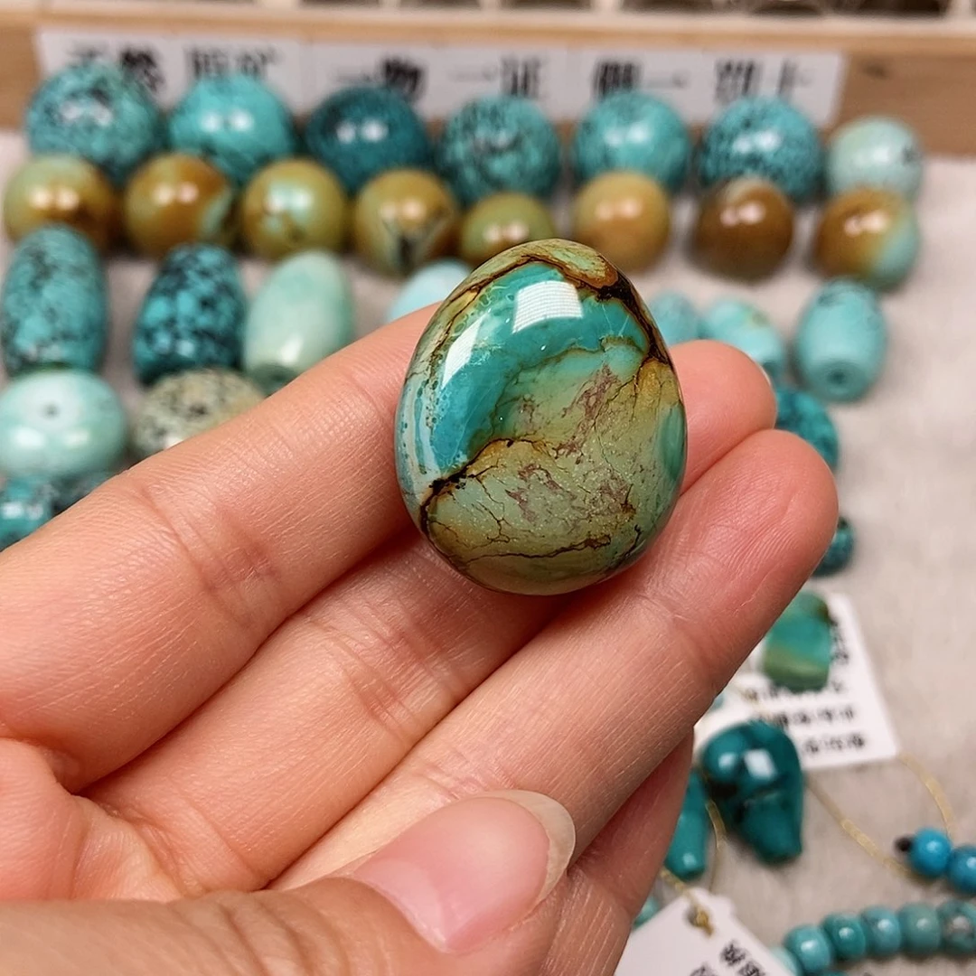 未镶嵌绿松石珠宝半成品