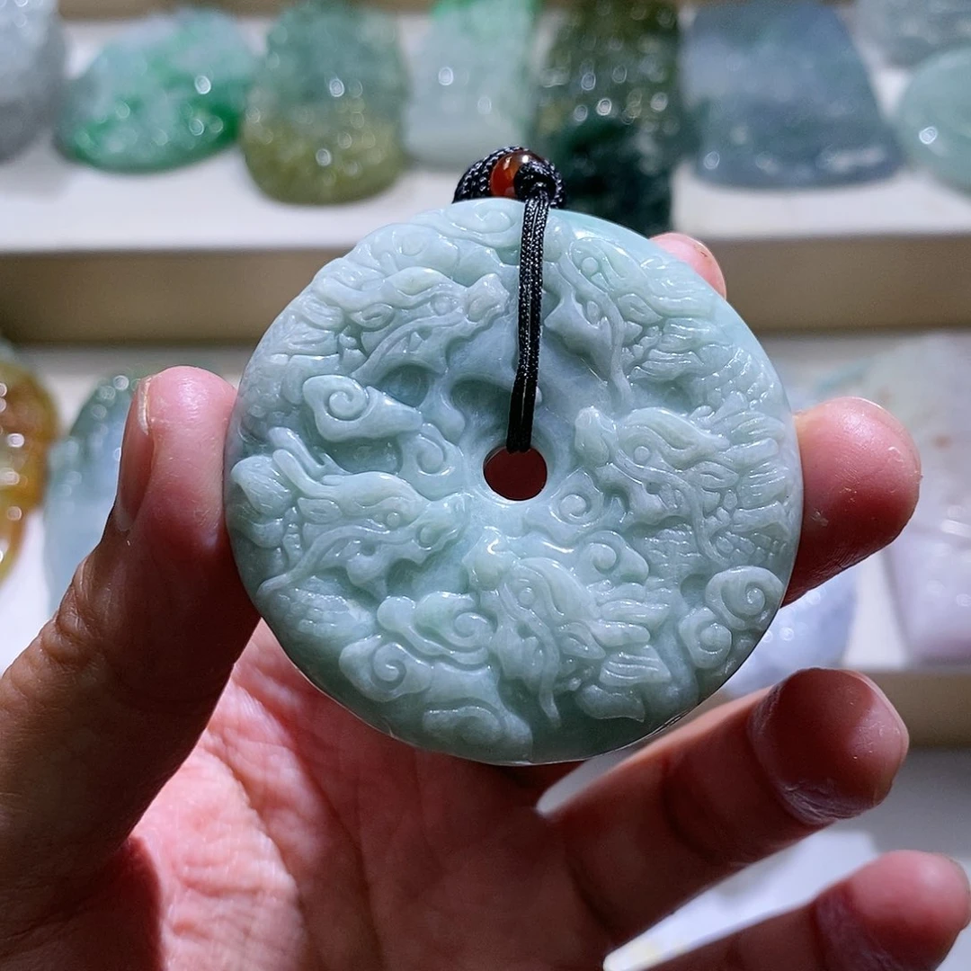 【闪购商品】翡翠颈饰未镶嵌九龙