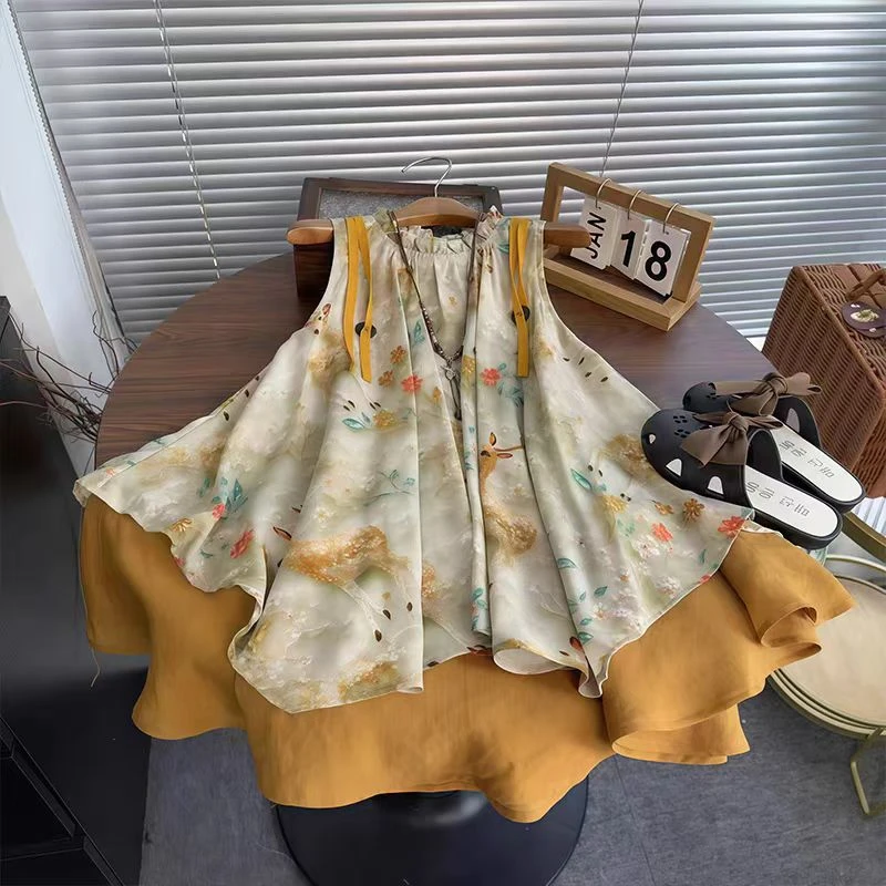 连衣裙公主夏季印花碎花女童中大童