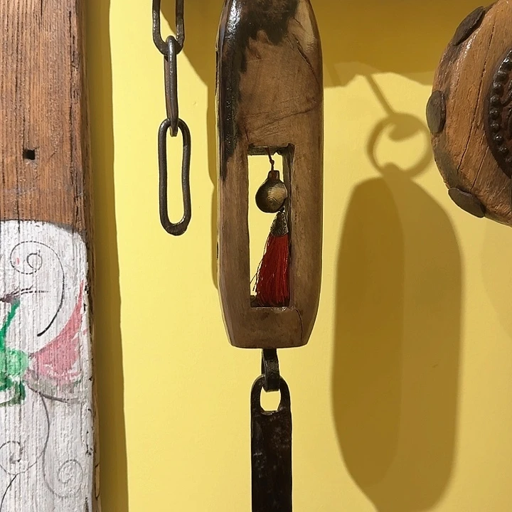 壶****画老榆木创意挂件