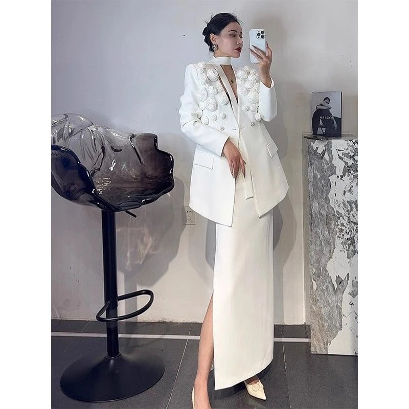 欧美风纯色高级感宽松长袖外套女2025春季新款百搭个性秋冬毛衣
