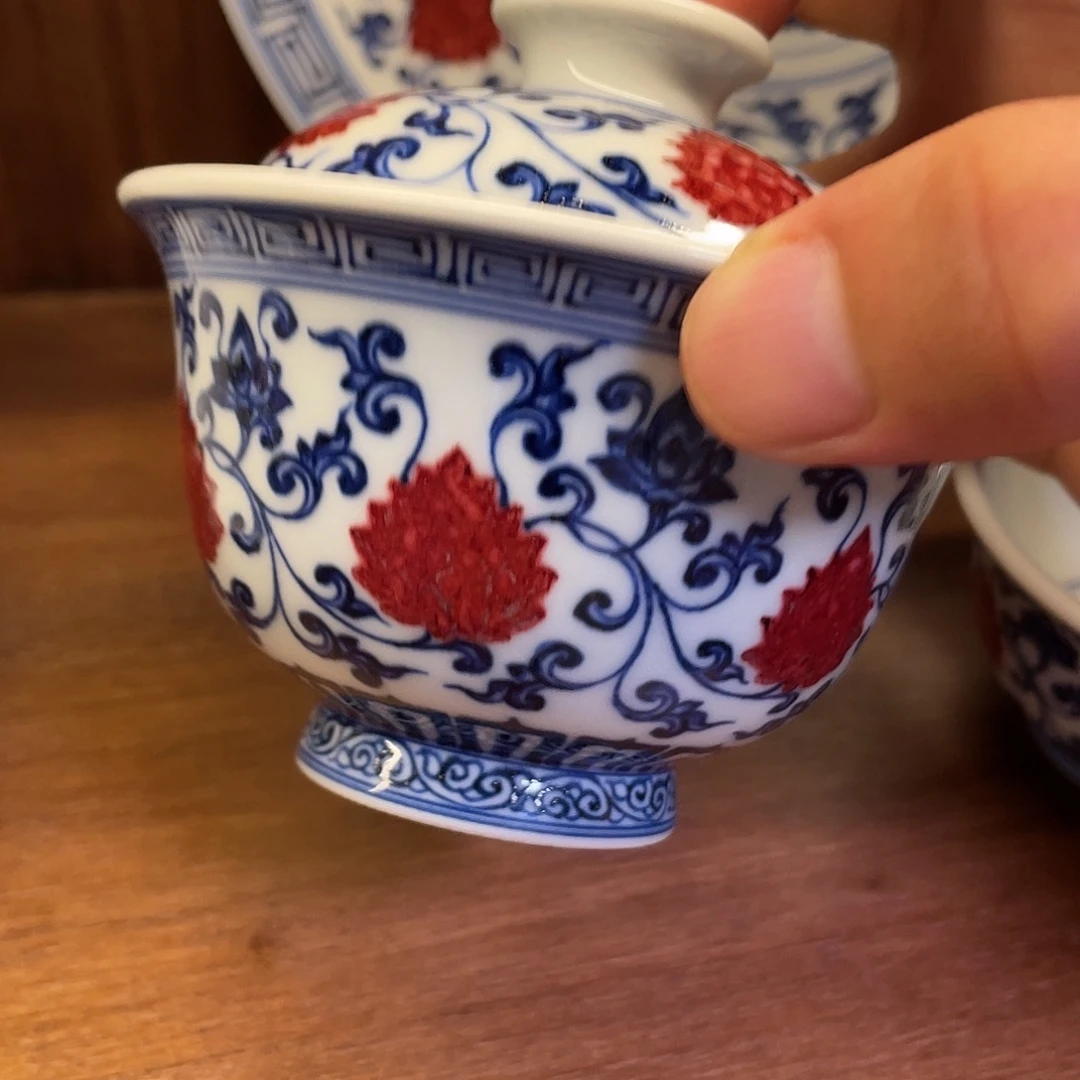 M***菲釉里红盖碗粉丝福利！