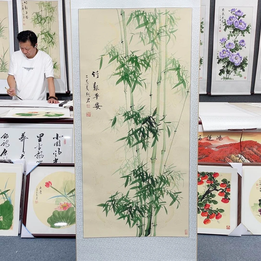 国画手绘手写作品