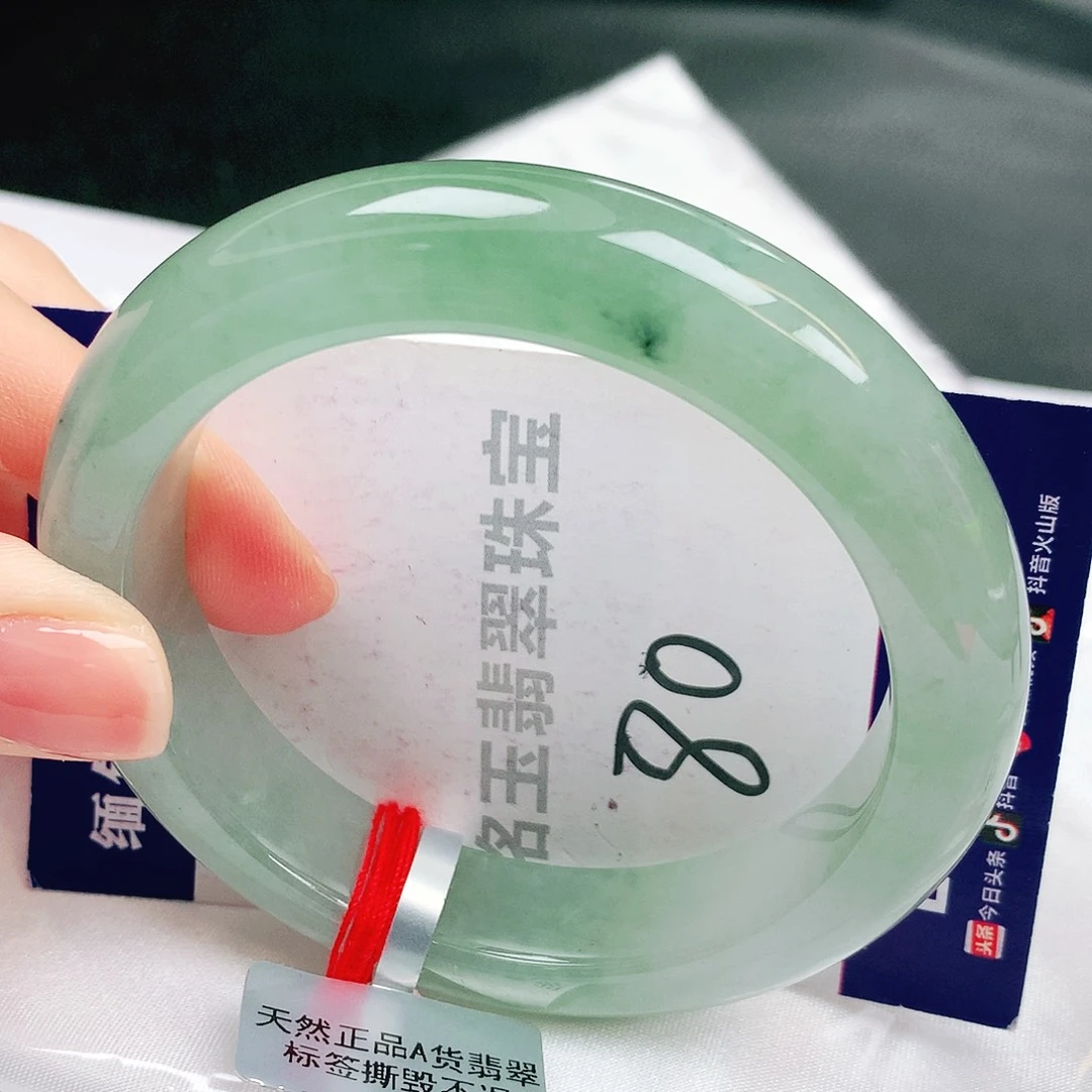 翡翠未镶嵌手镯缅甸天然a货翡翠手镯
