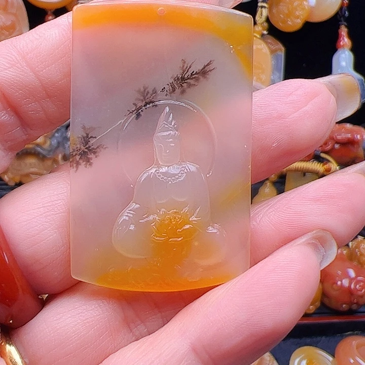 石英质玉（黄龙玉）合金手链