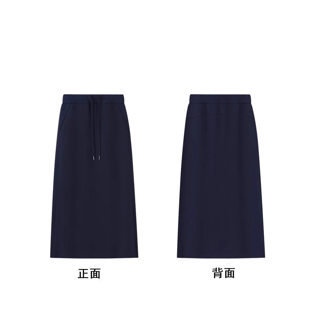 【现货】2025新款半身裙休闲运动百搭高腰显瘦开叉裙侧开叉