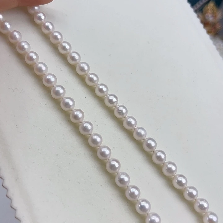 淡水珍珠银S925镶嵌颈饰➕8-8.5高品冷白