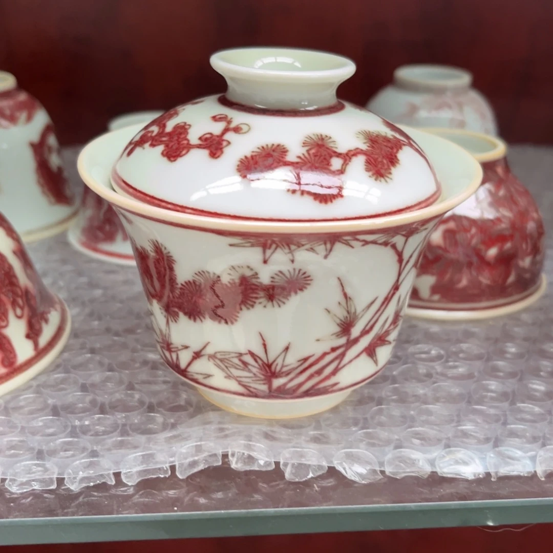 瓷片琥**薇景德镇毛仔柴窑主人杯