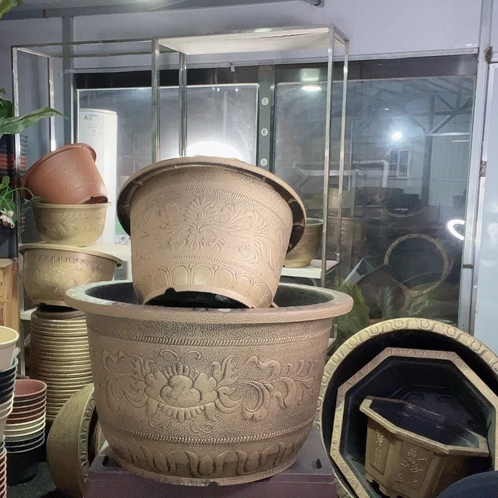 圆50盆4个有孔金色