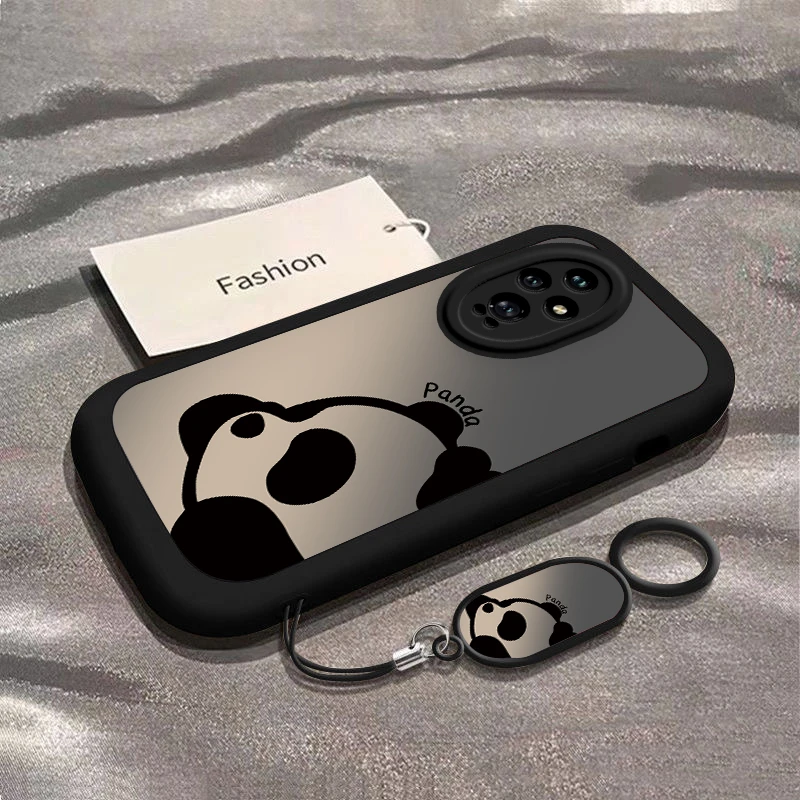 趴睡熊猫适用荣耀200手机壳华为HONOR200Pro硅胶保护套H0N0R200Pr