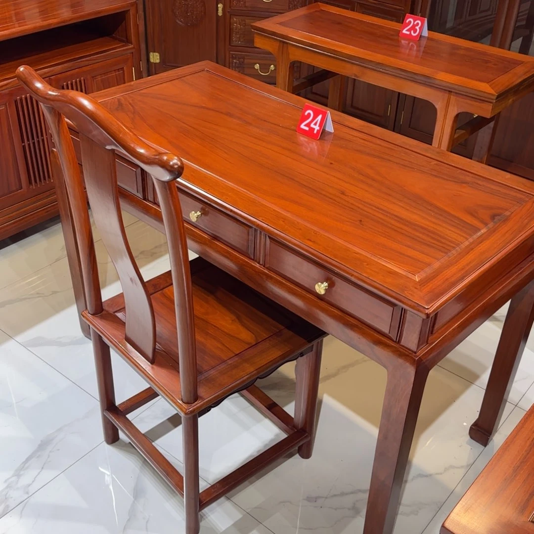 花梨木类成套家具刚果花梨118乘58高78一桌一椅