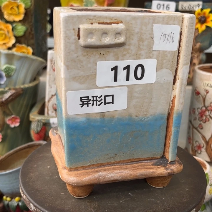 紫砂花盆粗陶材质多肉花盆