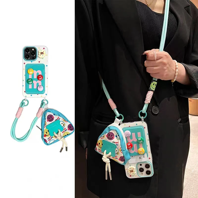 波点M豆适用苹果16Pro手机壳/华为/OPPO/VIVO/小米/加一防摔女壳