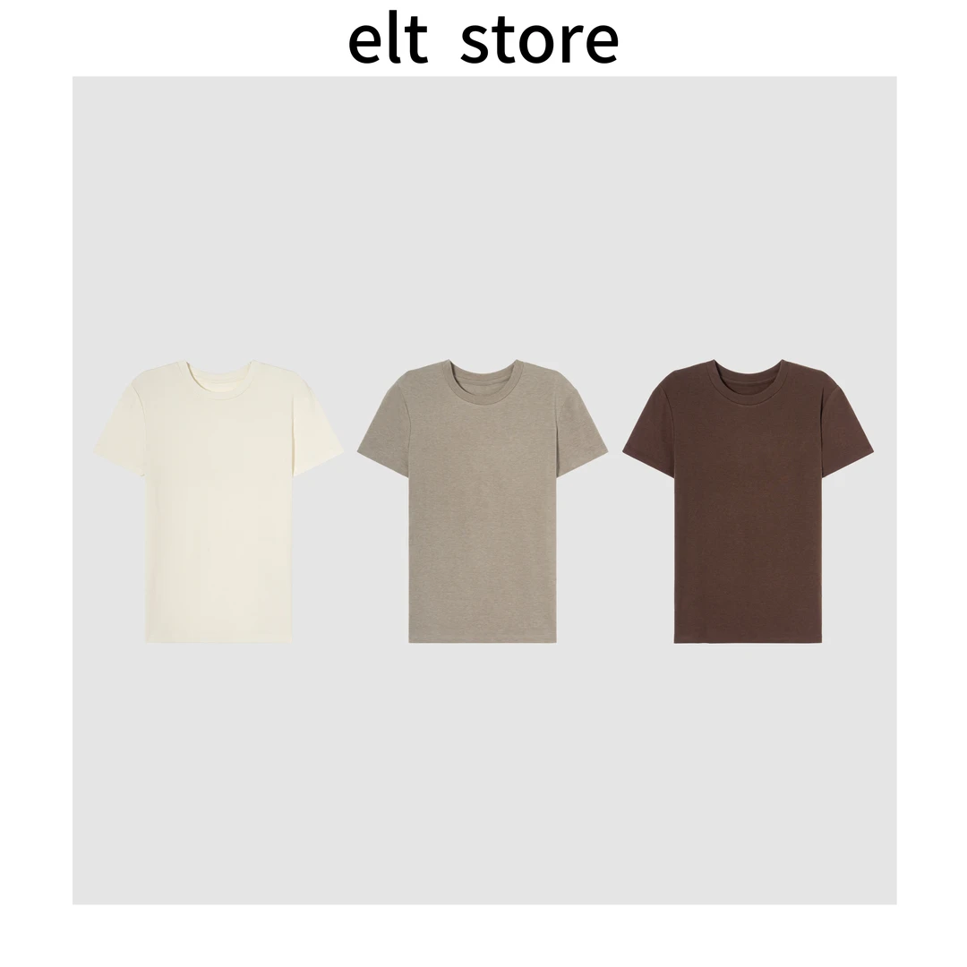 软糯修身圆领套头T恤1433