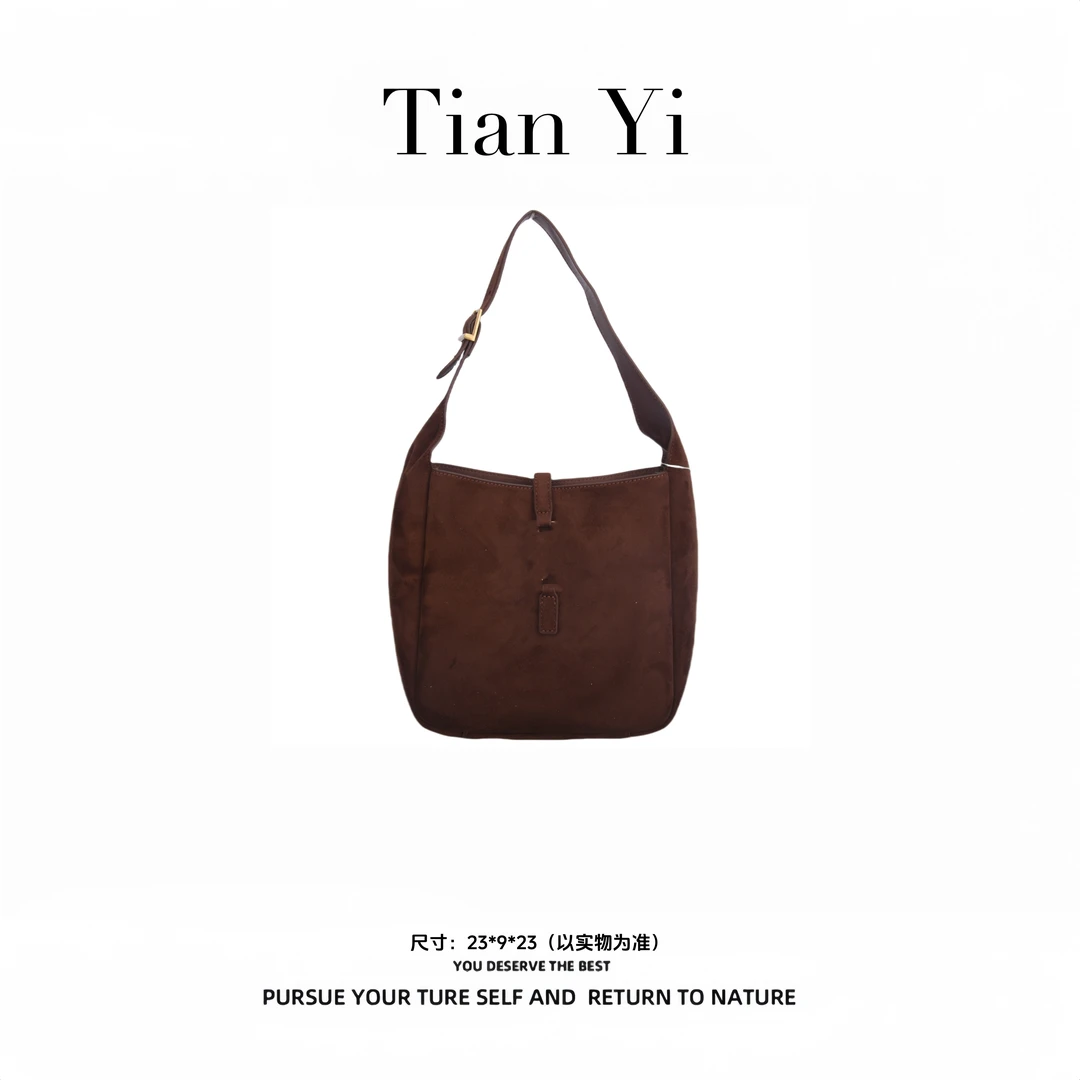 【Tian Yi渠道货】-2025新款轻奢单肩手提斜跨包 1670 黄棕