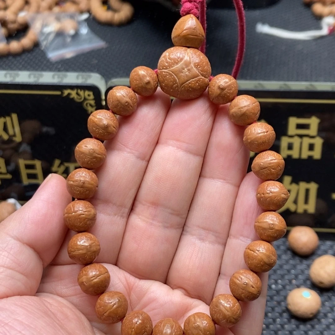 凤眼菩提吊坠10.5实心手串