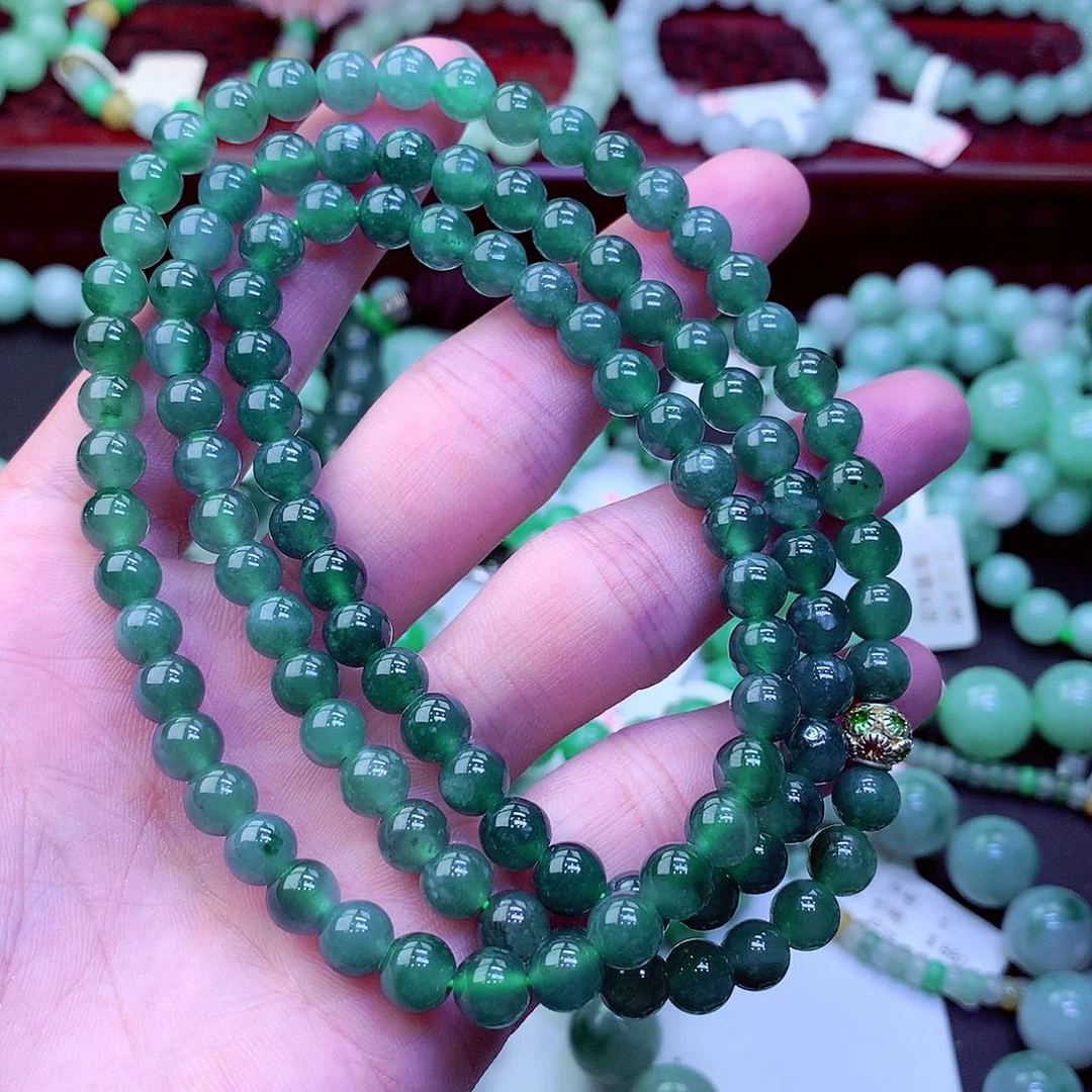 翡翠未镶嵌毛衣链