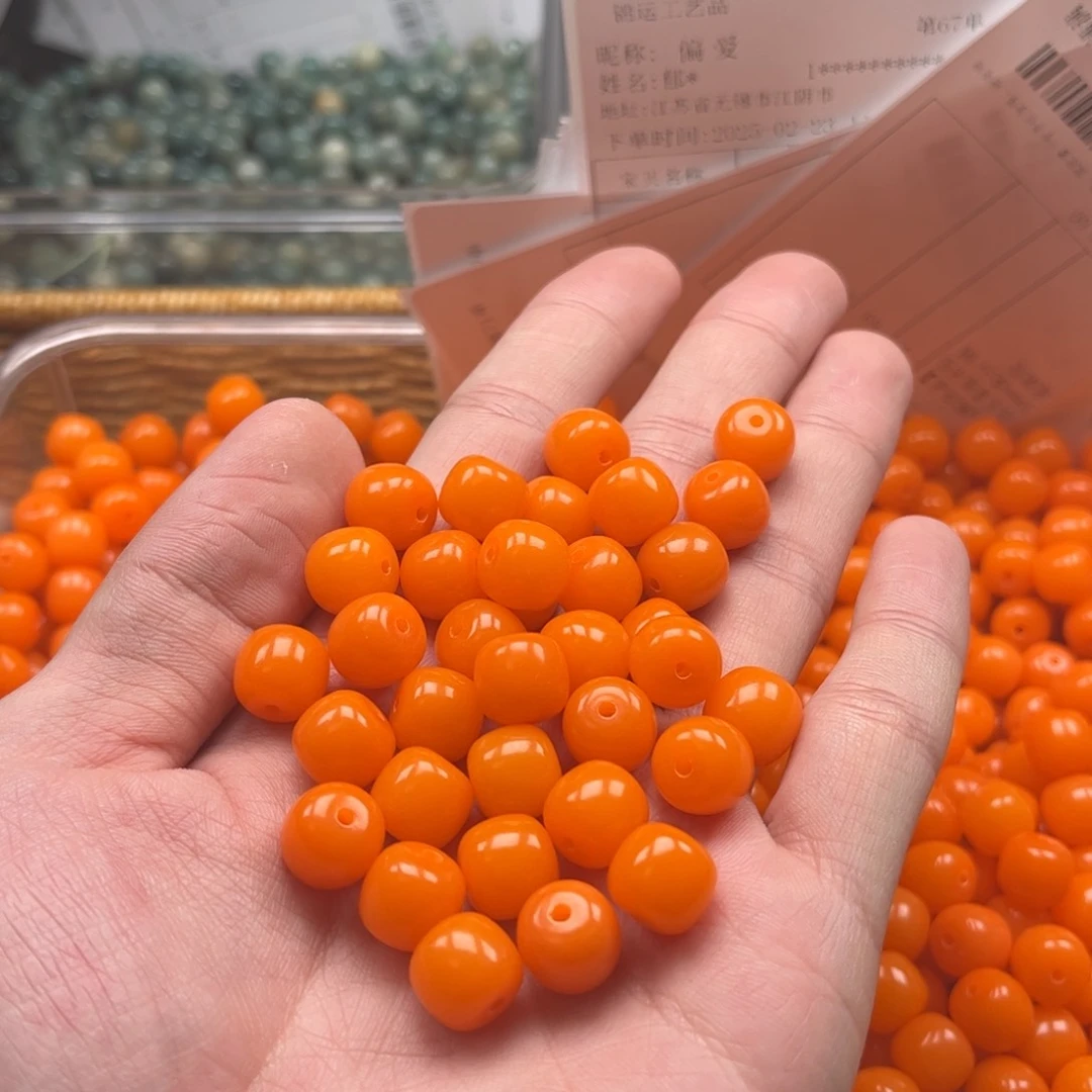 【闪购商品】白玉菩提吊坠q11/100+20颗果冻橙