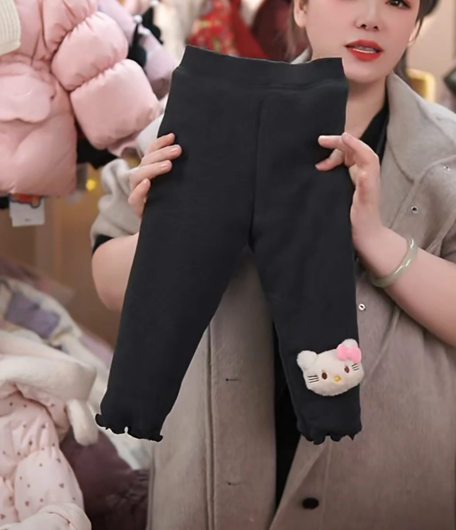 【Bao Bao】蚕丝棉冬季加棉加厚棉裤kitty猫