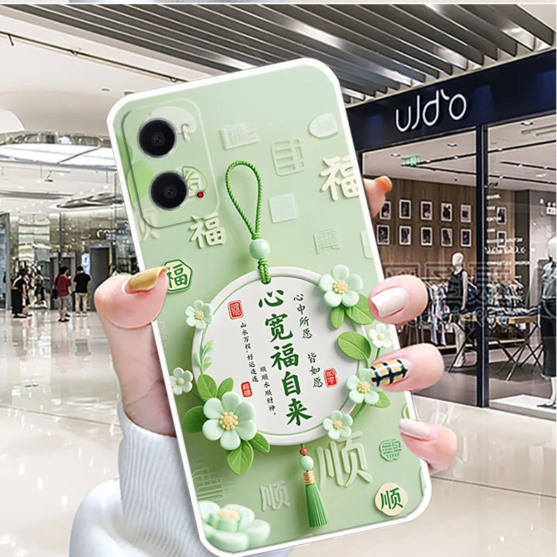 适用OPPOA36手机壳PESM10中国风女新款防摔保护套全包边软壳硅胶