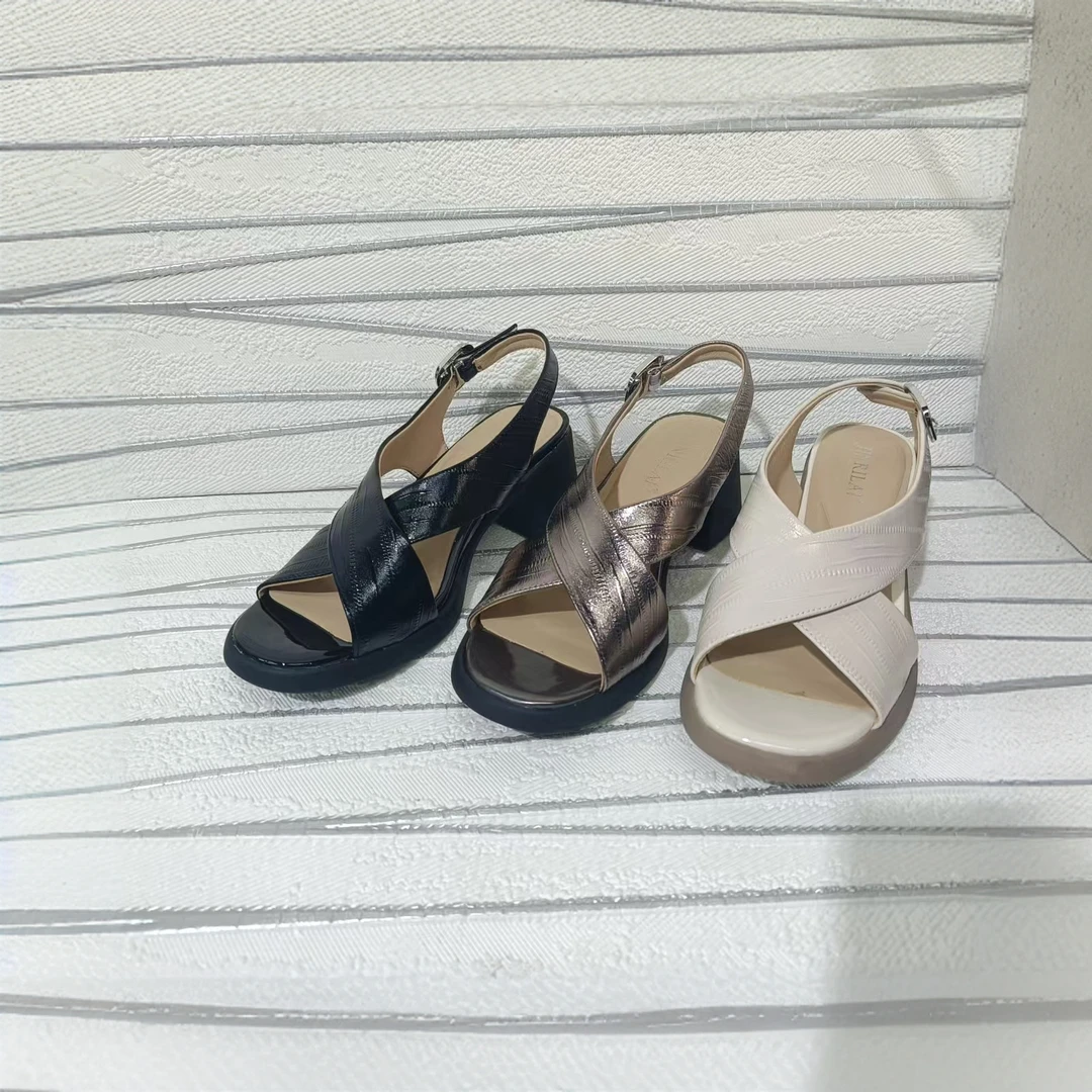 露趾凉鞋低帮女平跟高跟时装凉鞋坡跟夏季凉拖舒适