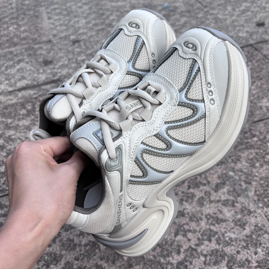 实体鞋店真皮厚底老爹鞋066-27