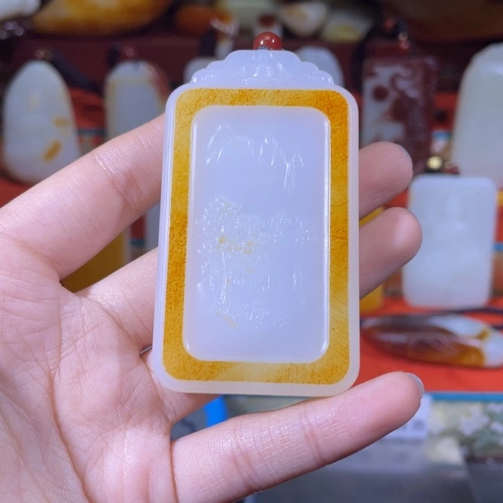 和田玉挂件未镶嵌塞***。