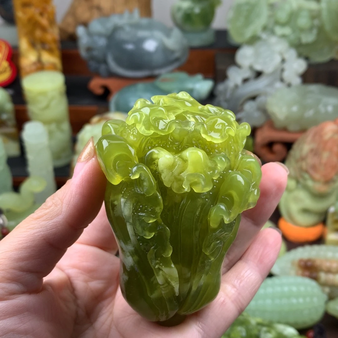 岫玉未镶嵌手把件