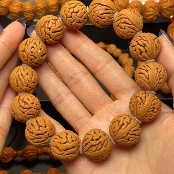 桃核手串龙纹桃核32