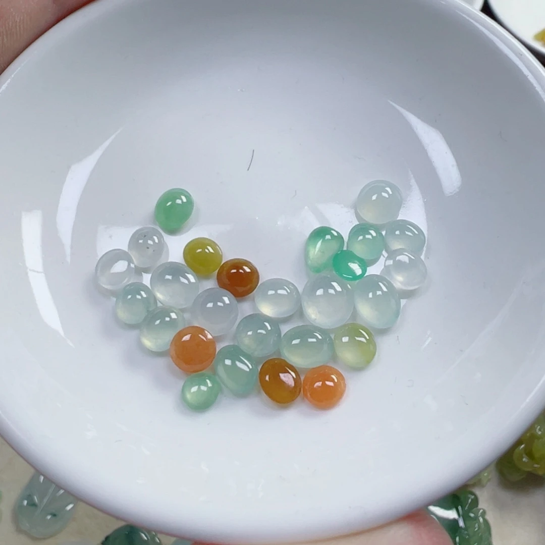 翡翠散珠蛋面一个 多样性发货