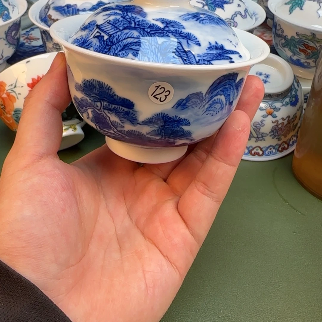 彦祖纯手工手绘茶具123