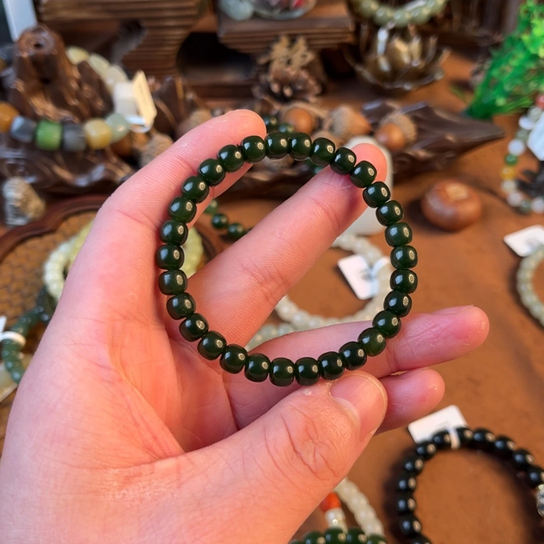 和田玉未镶嵌手链