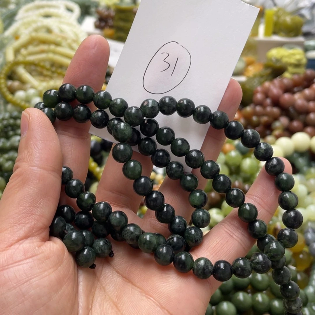 蛇纹石玉手链未镶嵌