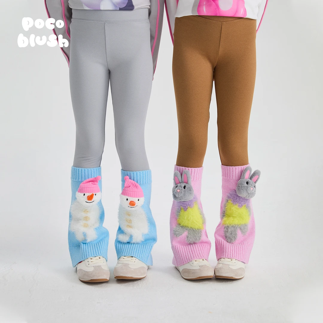 pocoblush【温暖的兔子】袜套打底裤2025秋冬款女童外穿裤子百搭