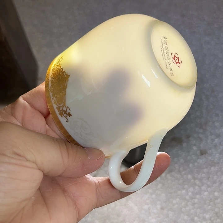 红叶高岭土定制耳杯一个