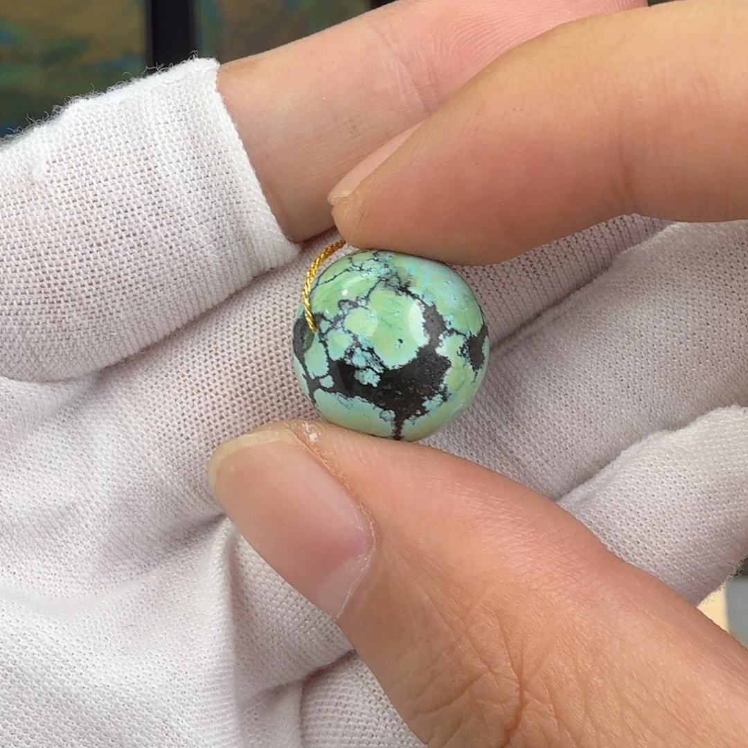 福***雲绿松石未镶嵌珠宝奇石