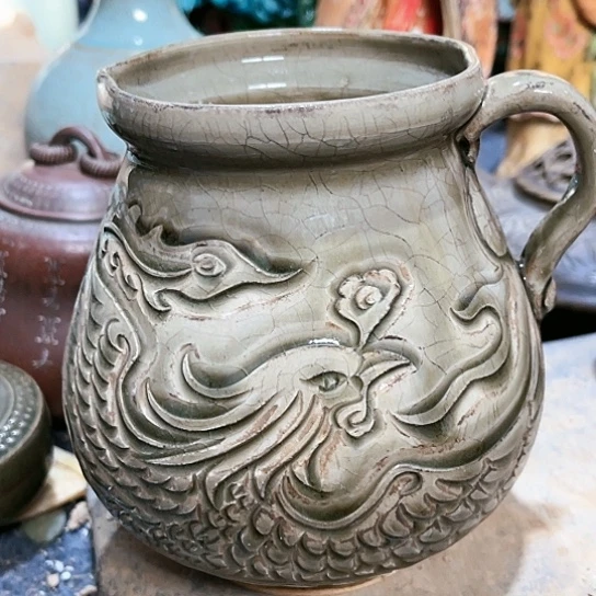 瓦当摆件摆件茶桌茶台陶瓷